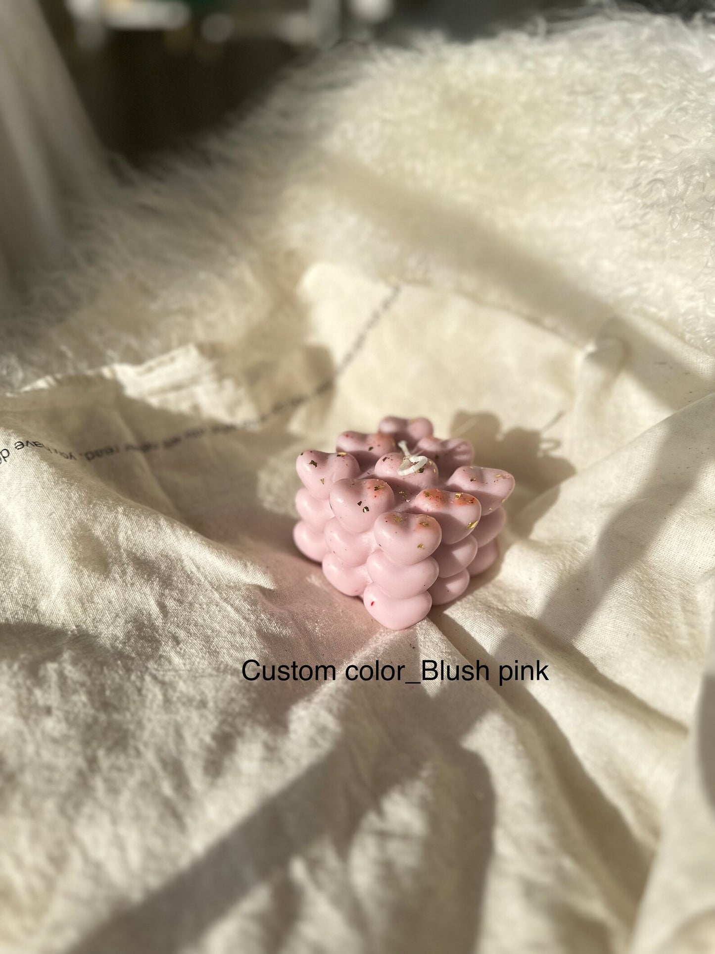 Heart Bubble Candle