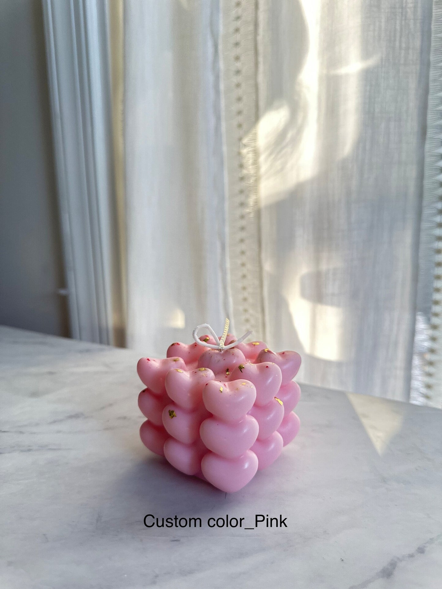 Heart Bubble Candle