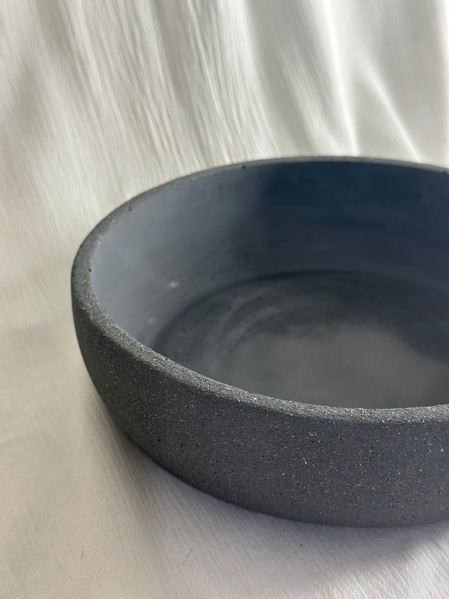 Concrete Rounded Large Bowl