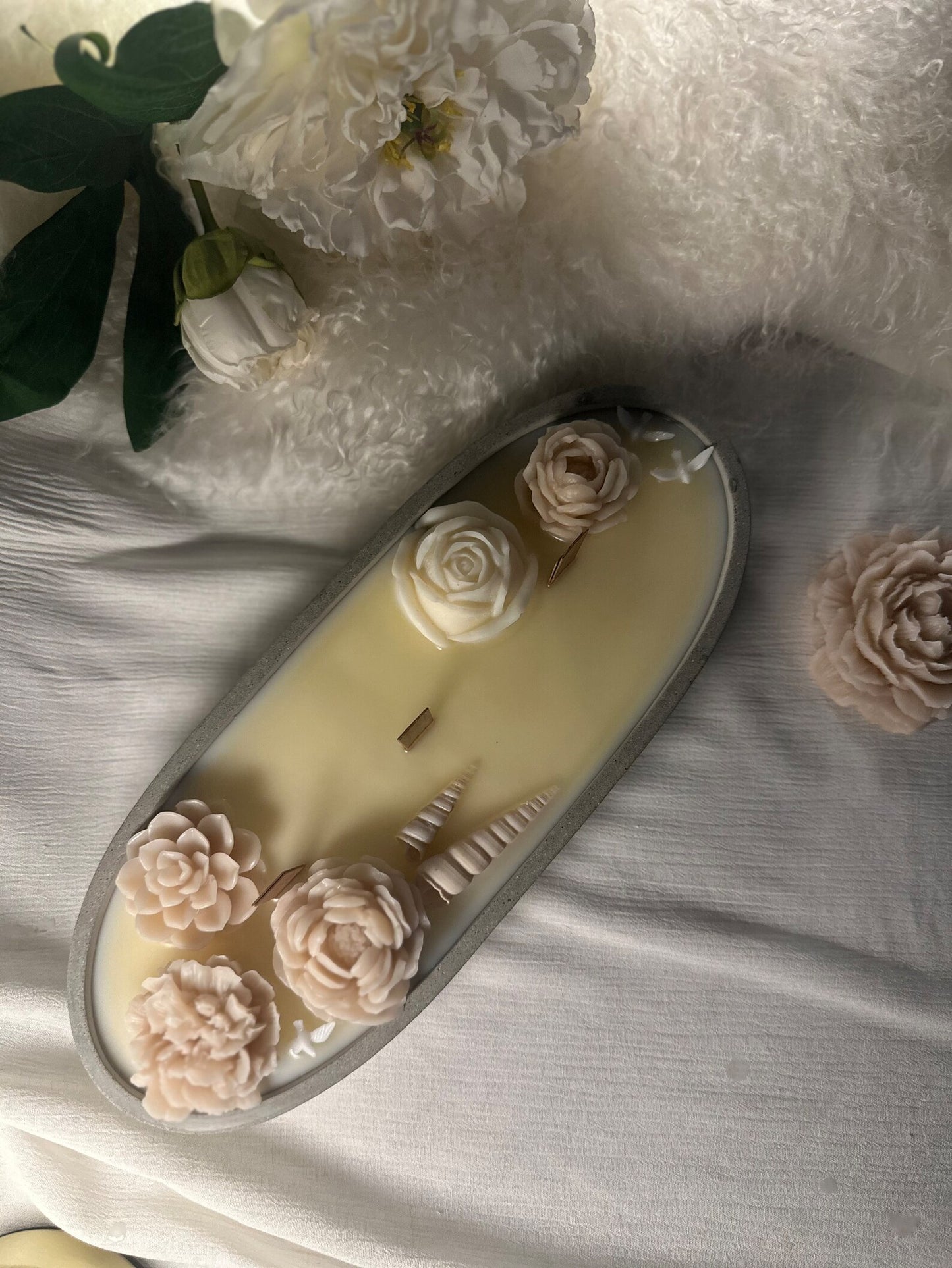 Centerpiece Flower Soy Candle