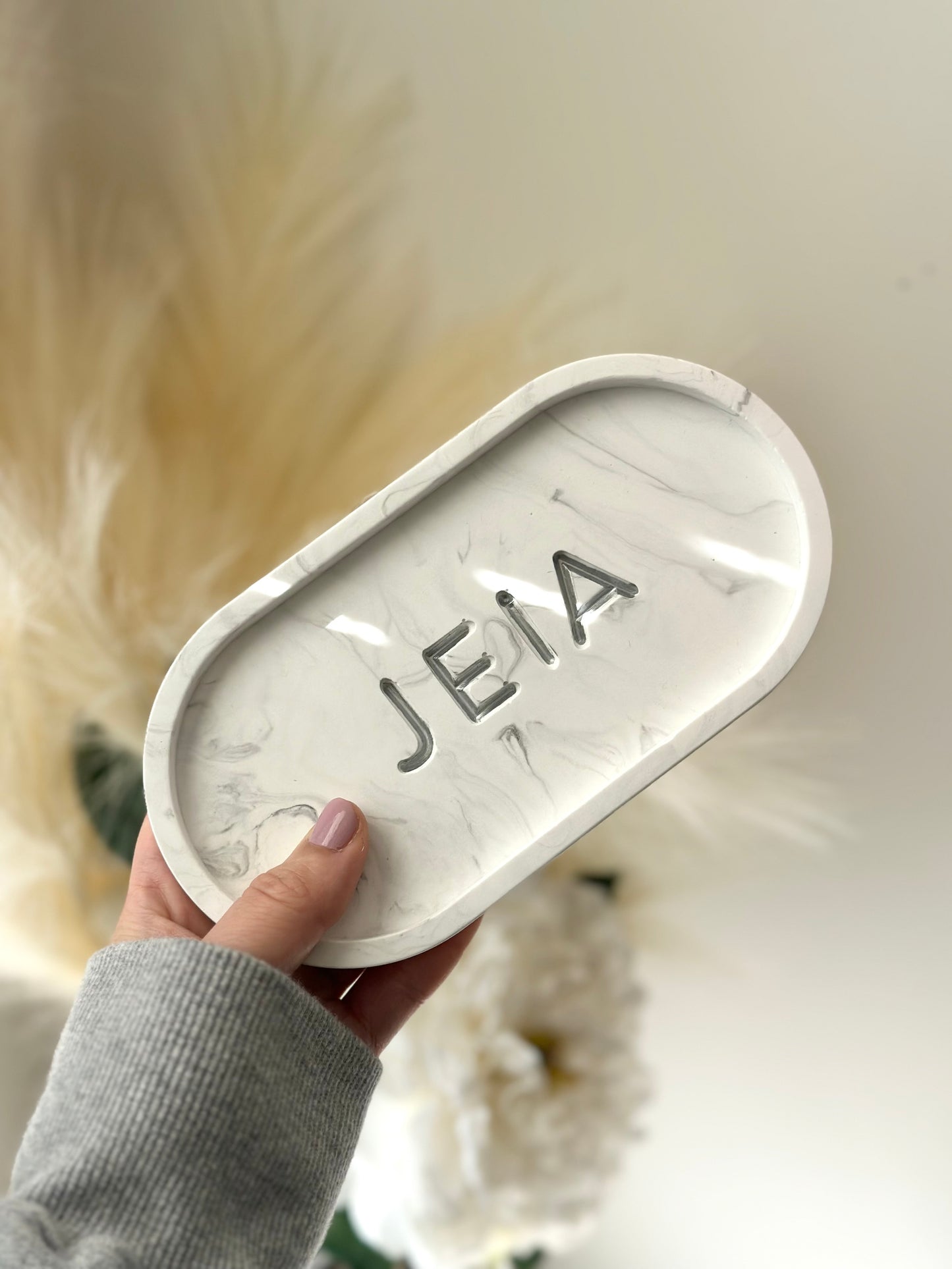 Engraved Oval Tray