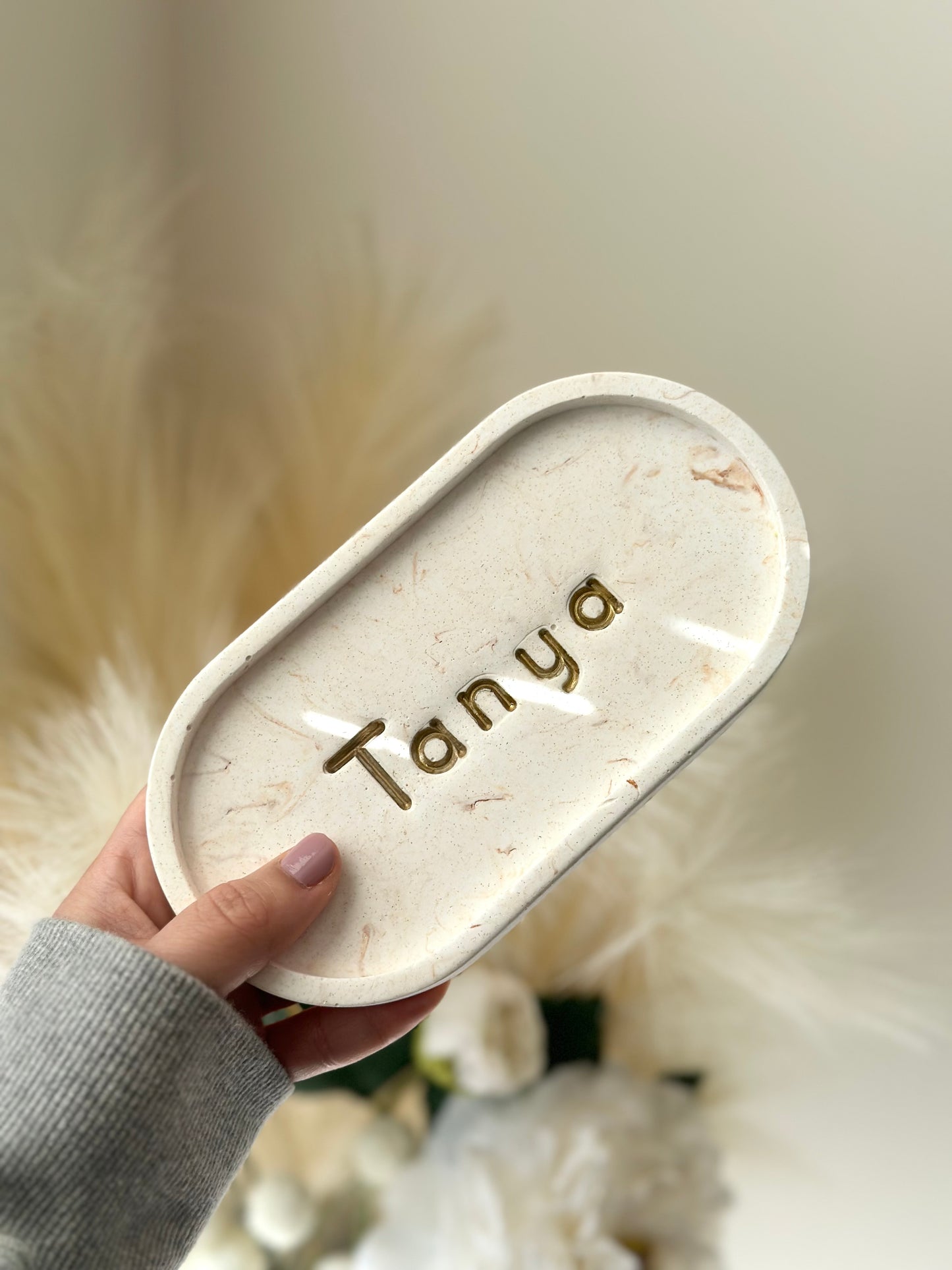 Engraved Oval Tray