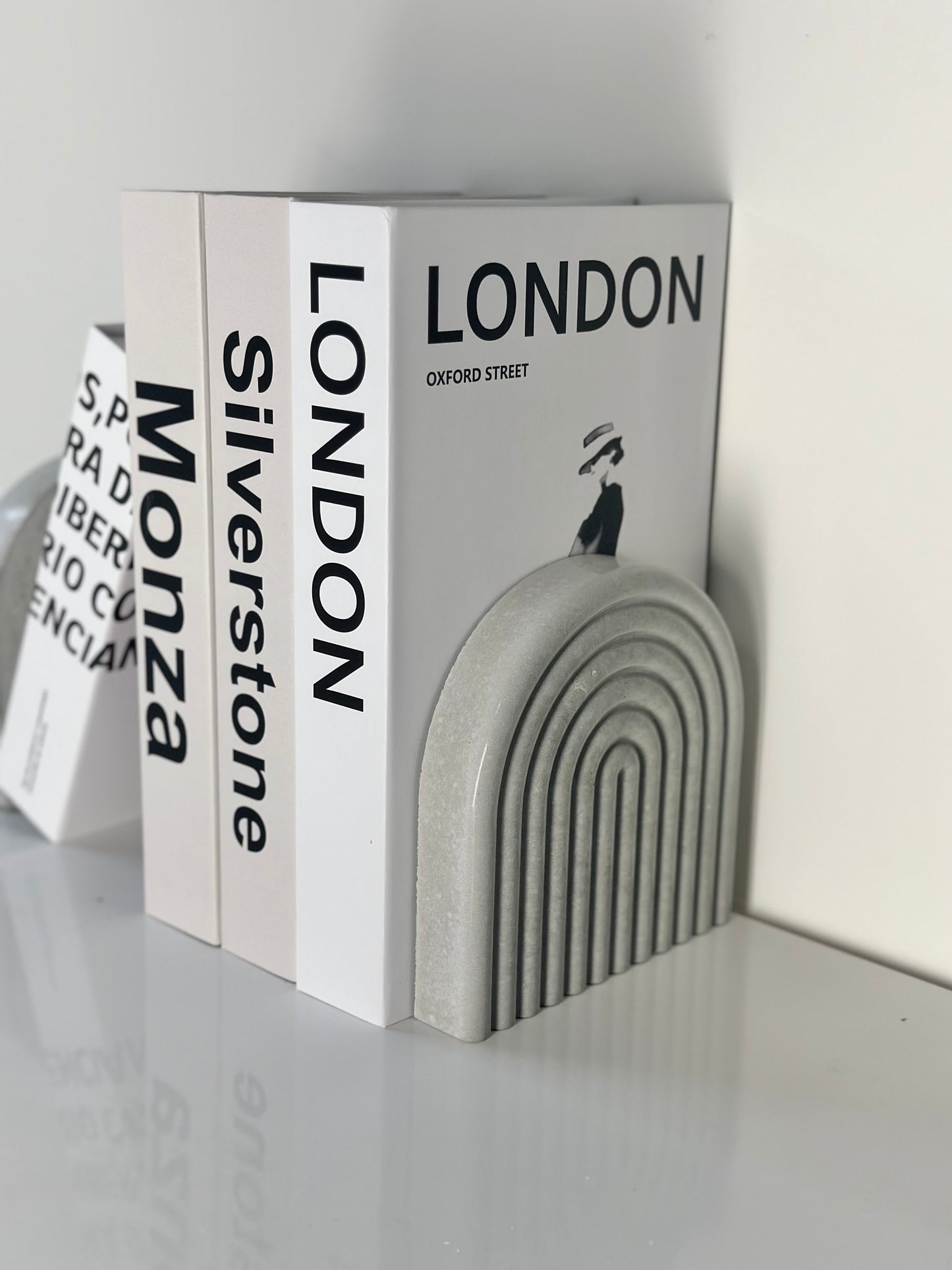 Cement Rainbow Bookend