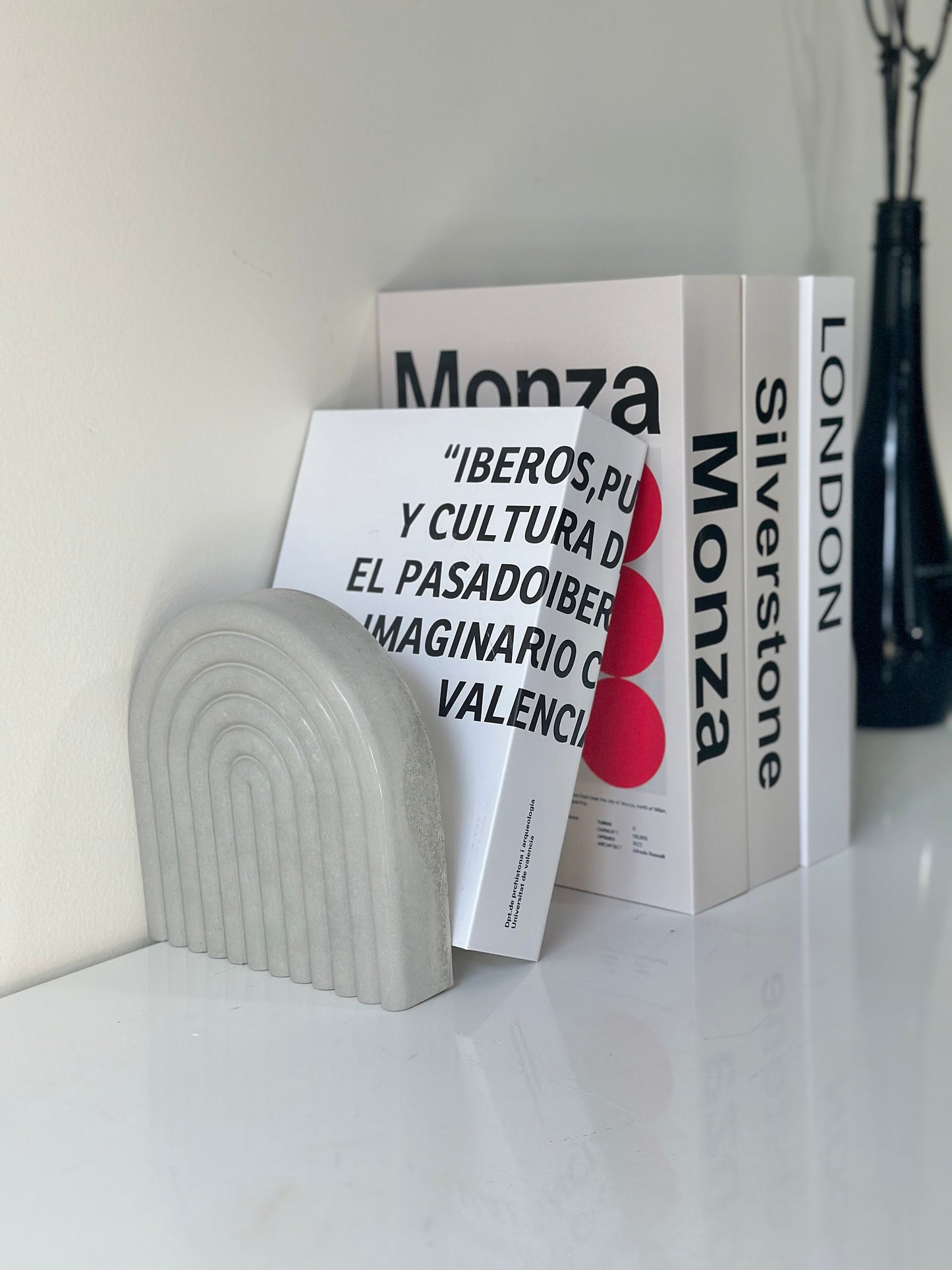 Cement Rainbow Bookend