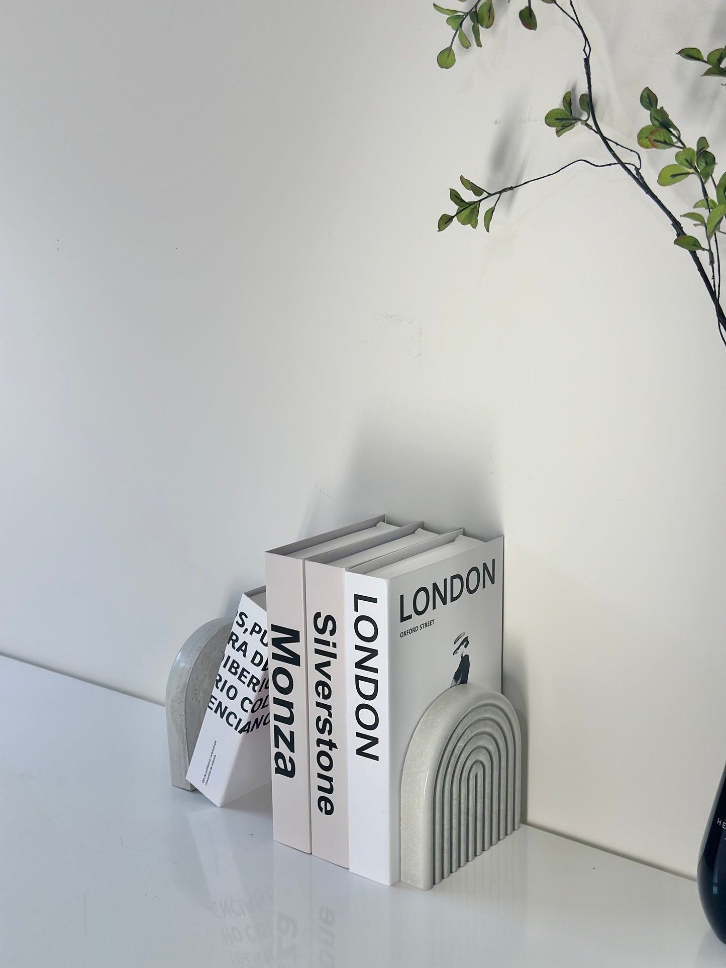 Cement Rainbow Bookend