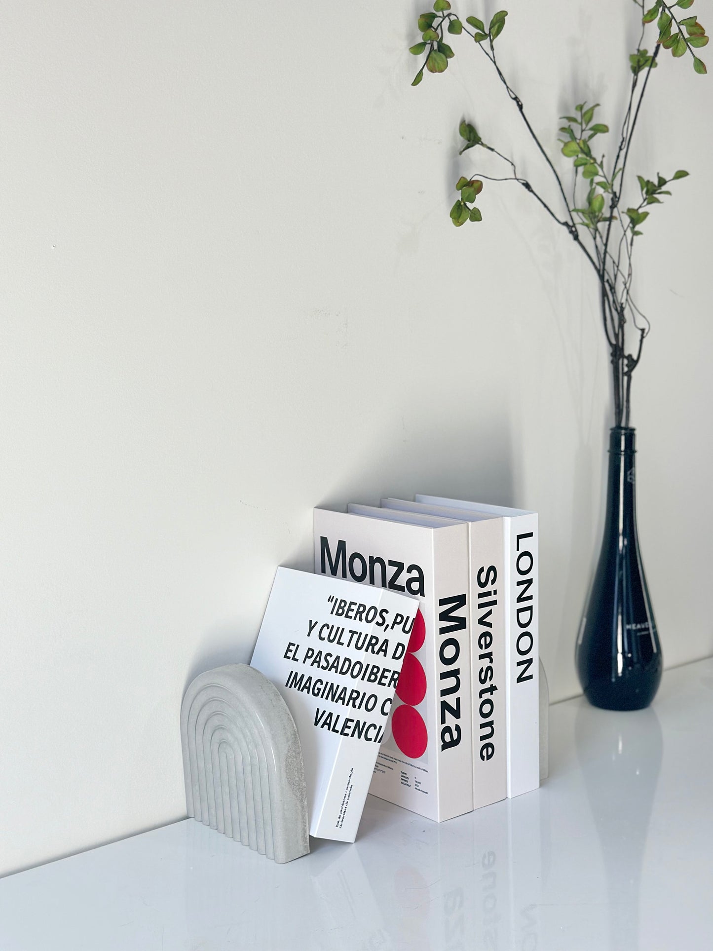 Cement Rainbow Bookend