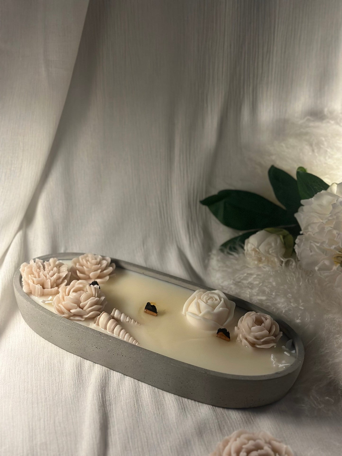 Centerpiece Flower Soy Candle