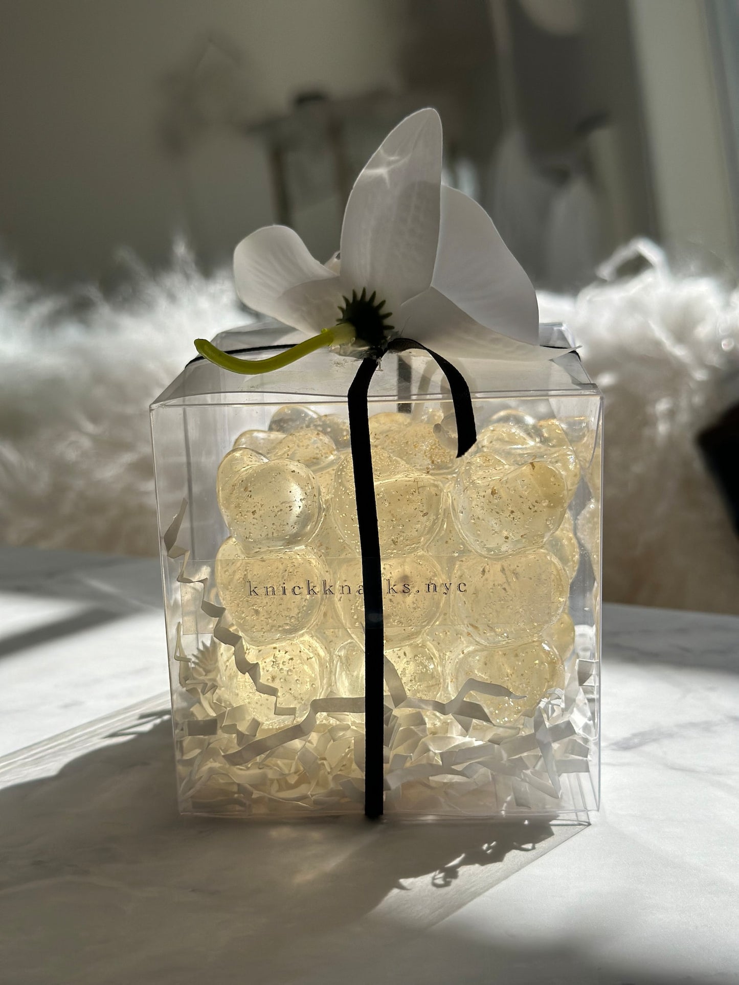 Heart Bubble Gel Candle, Big Day Favors