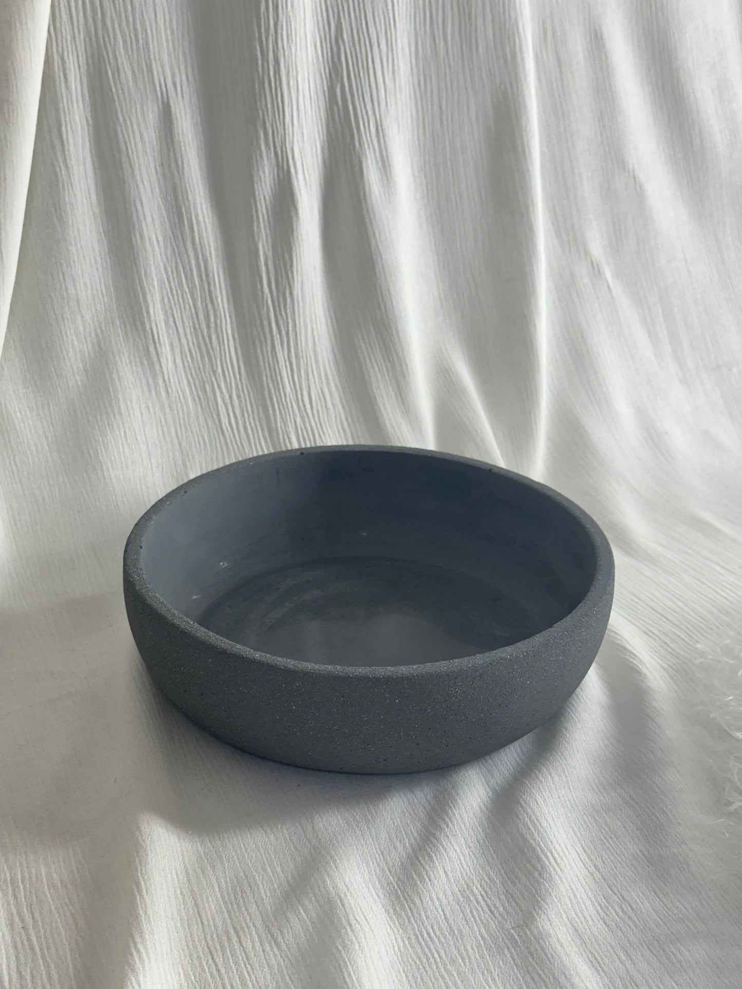 Concrete Rounded Large Bowl