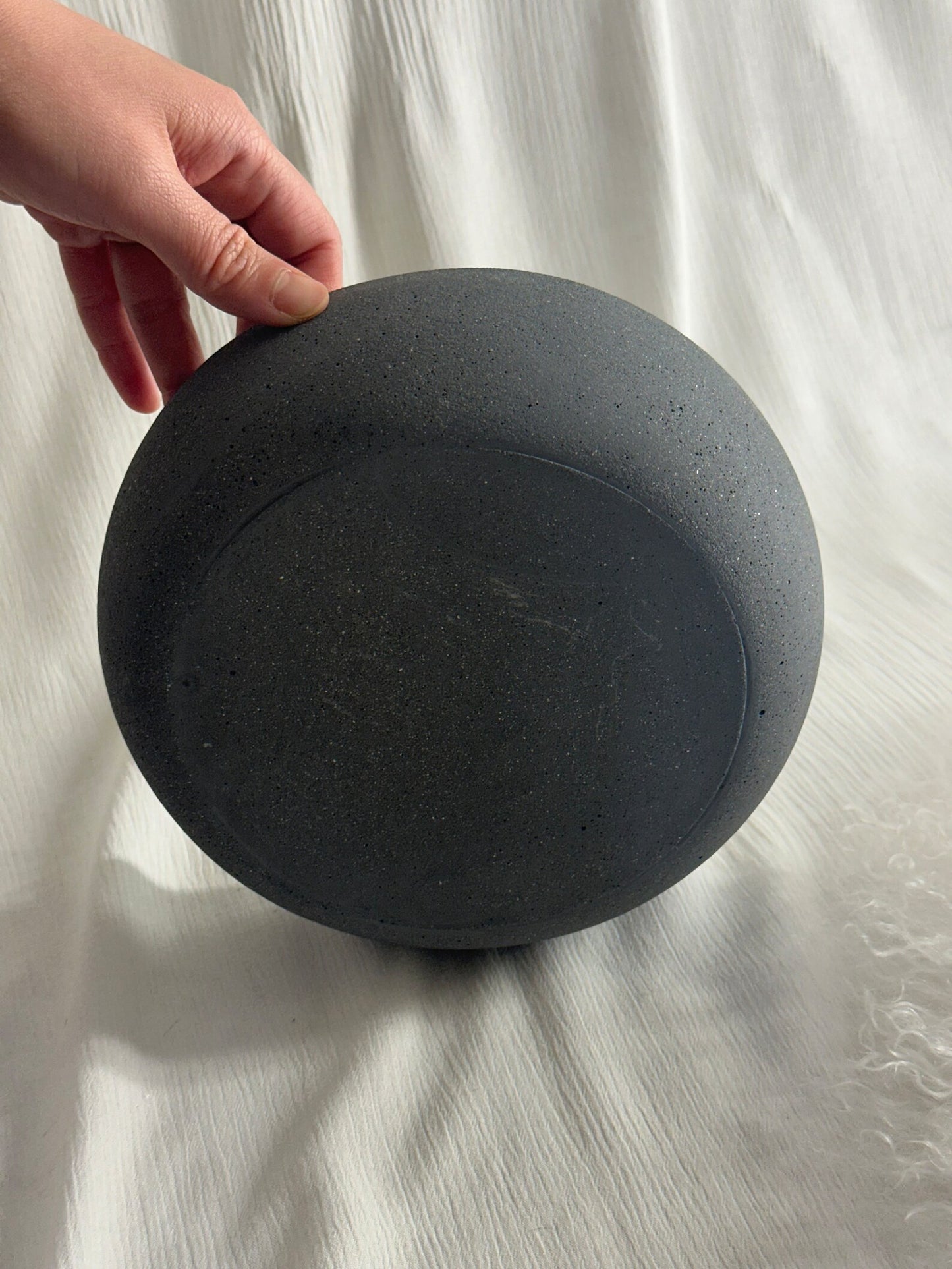 Concrete Rounded Large Bowl