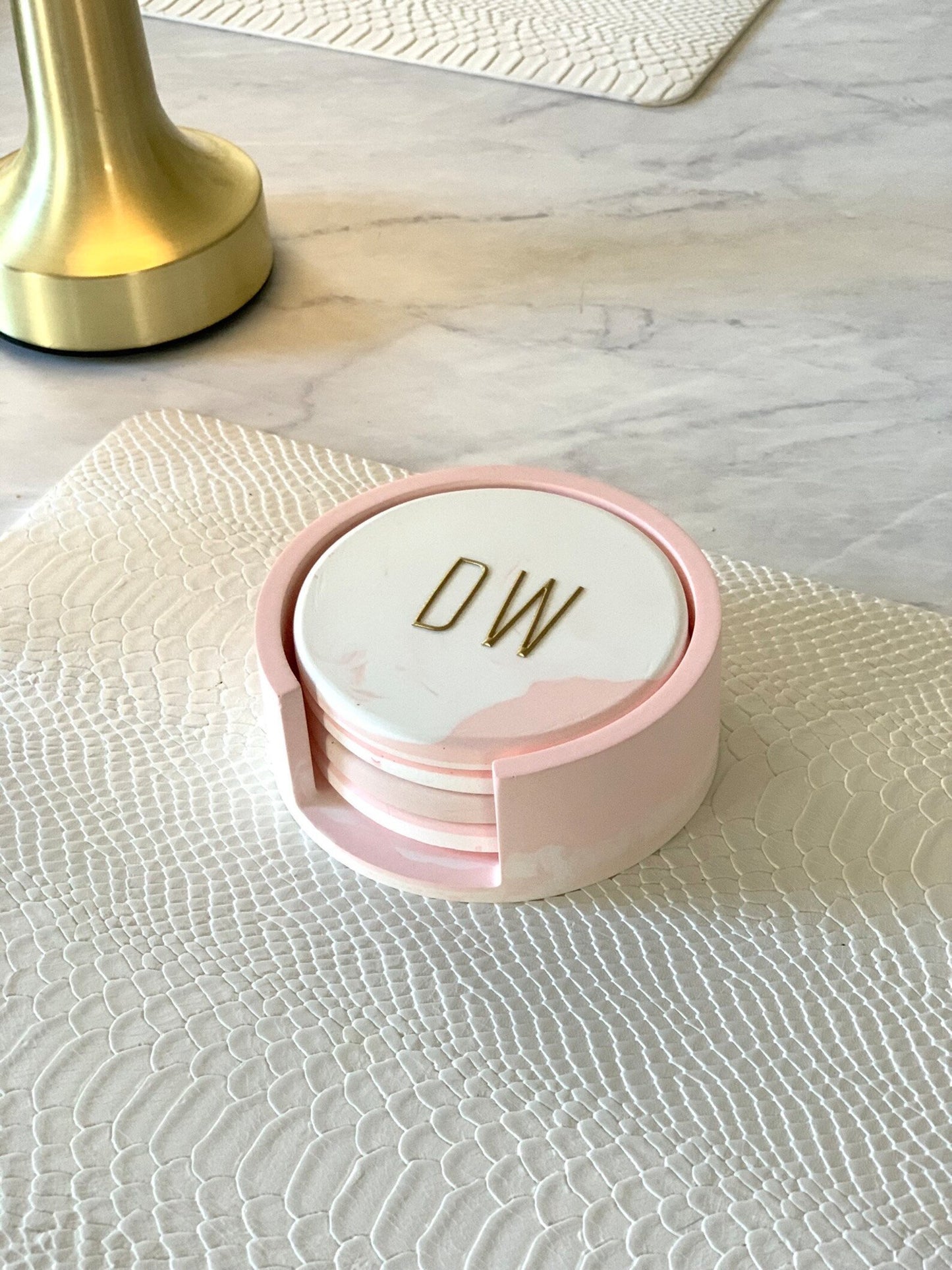 Initial Family Custom Coaster Set