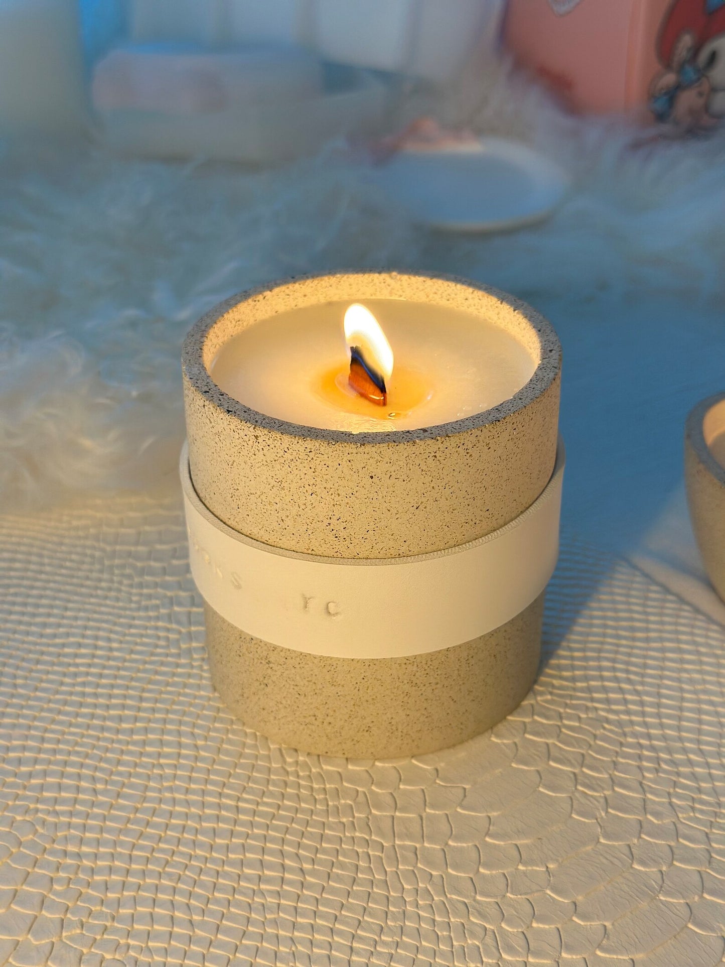 Leather Belted Custom Soy Candle