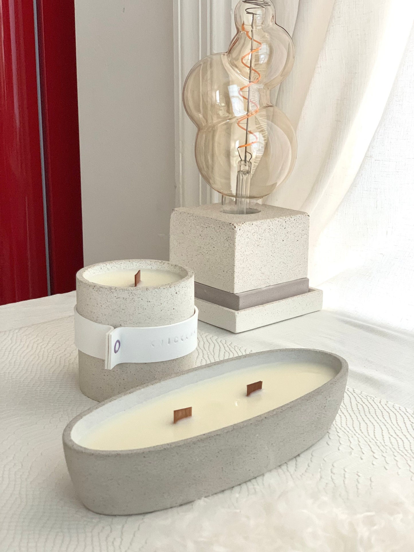 Leather Belted Custom Soy Candle