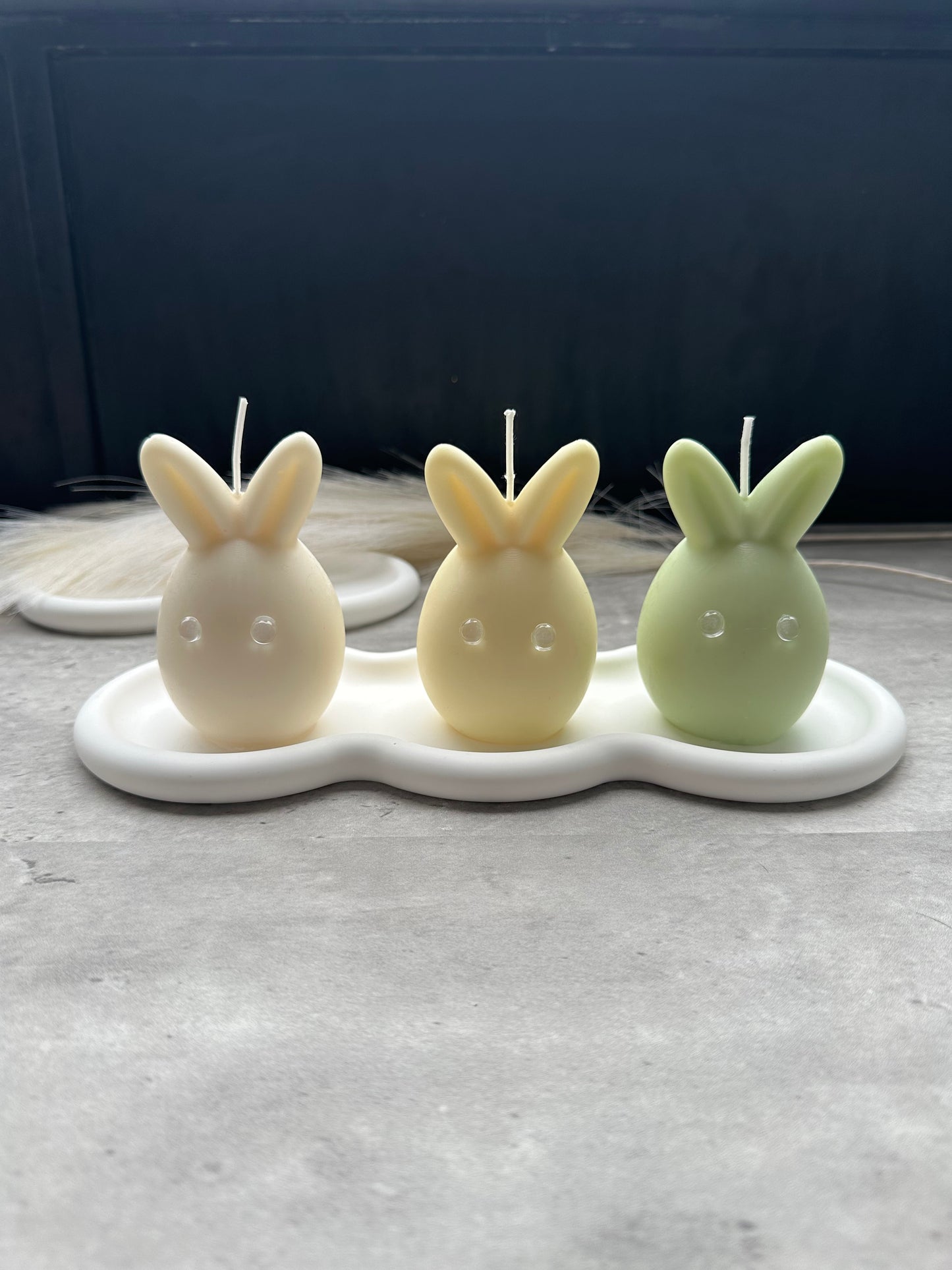 Easter Pastel Bunny Candle