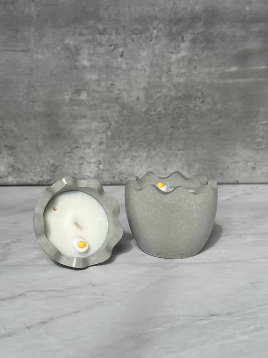 Easter Decor Concrete Egg Soy Candle