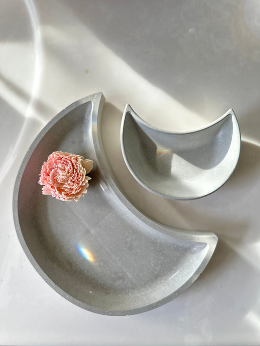 Moon Concrete Tray