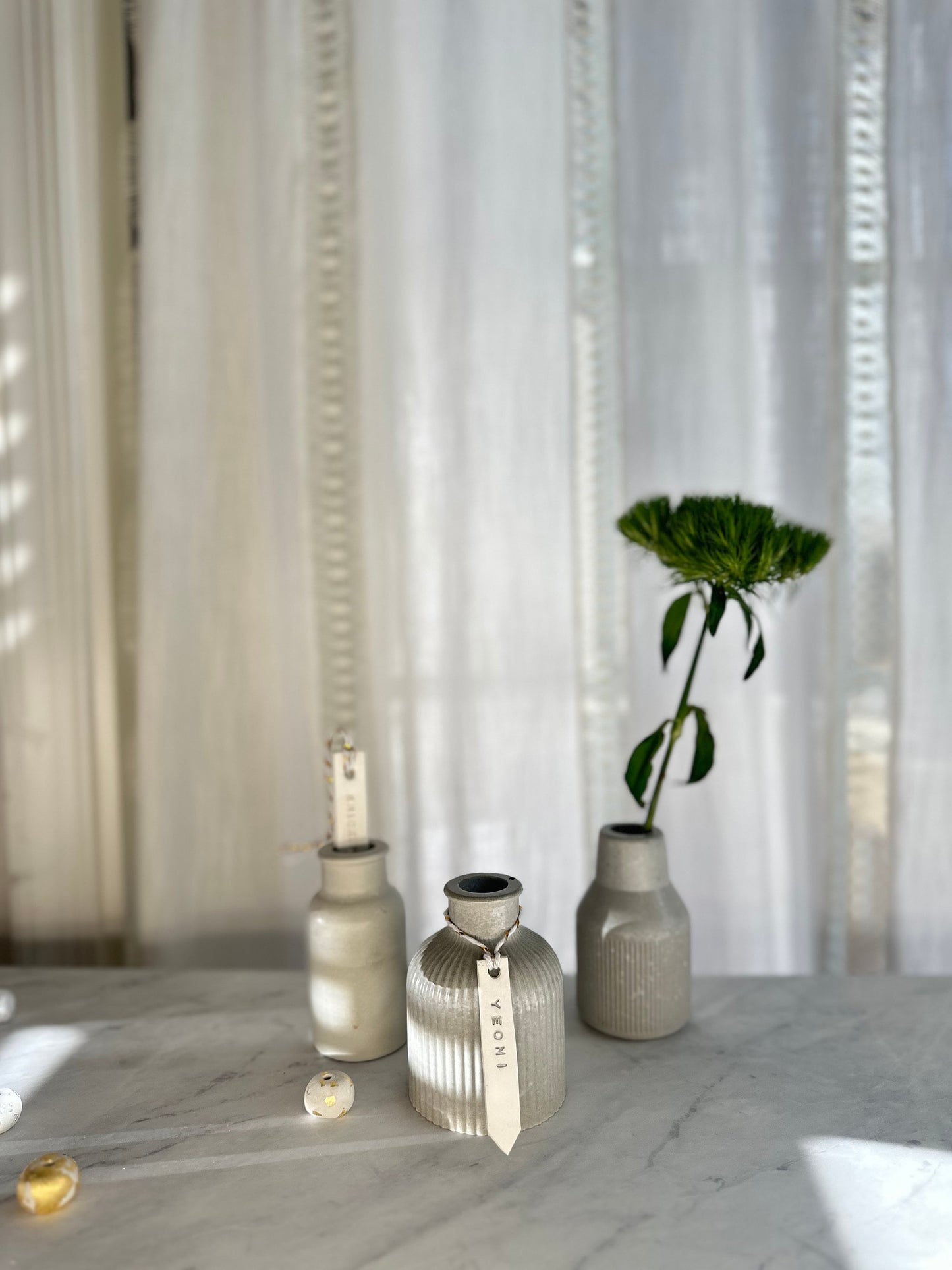 Minimalist Concrete Vase, 3 types