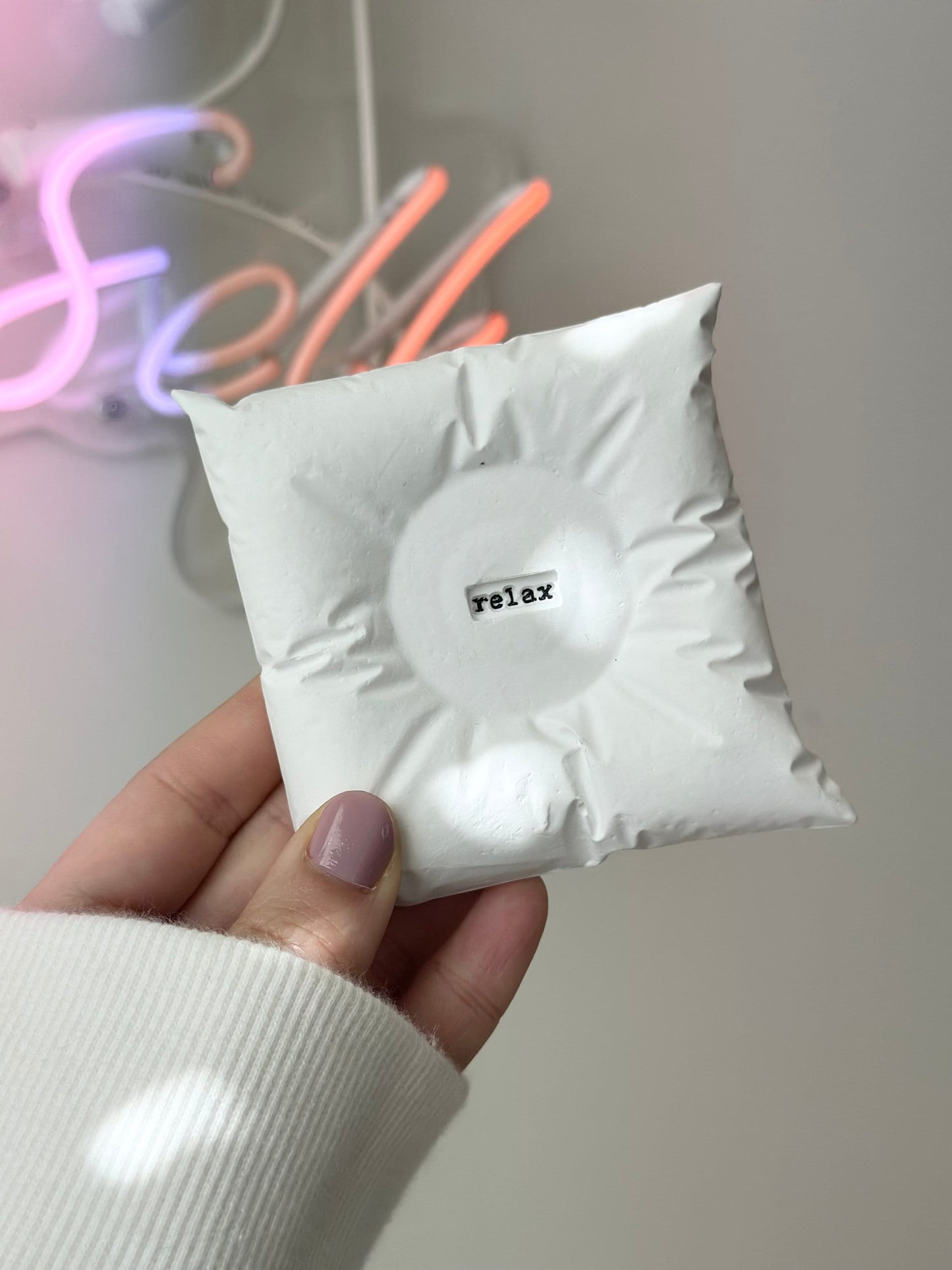 Relax Pillow Candle Holder