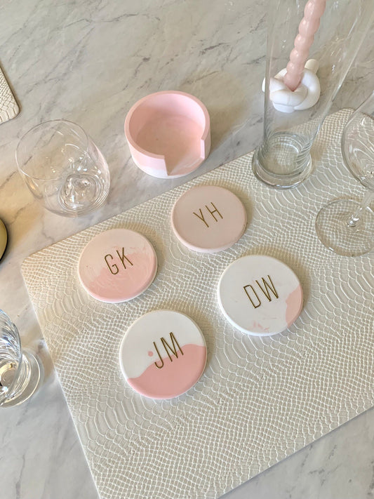 Initial Family Custom Coaster Set