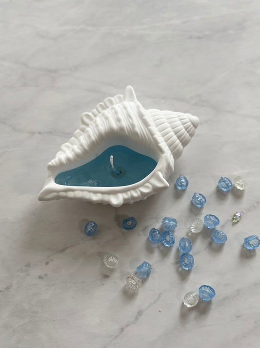 Large Seashell Vessel Gel Candle