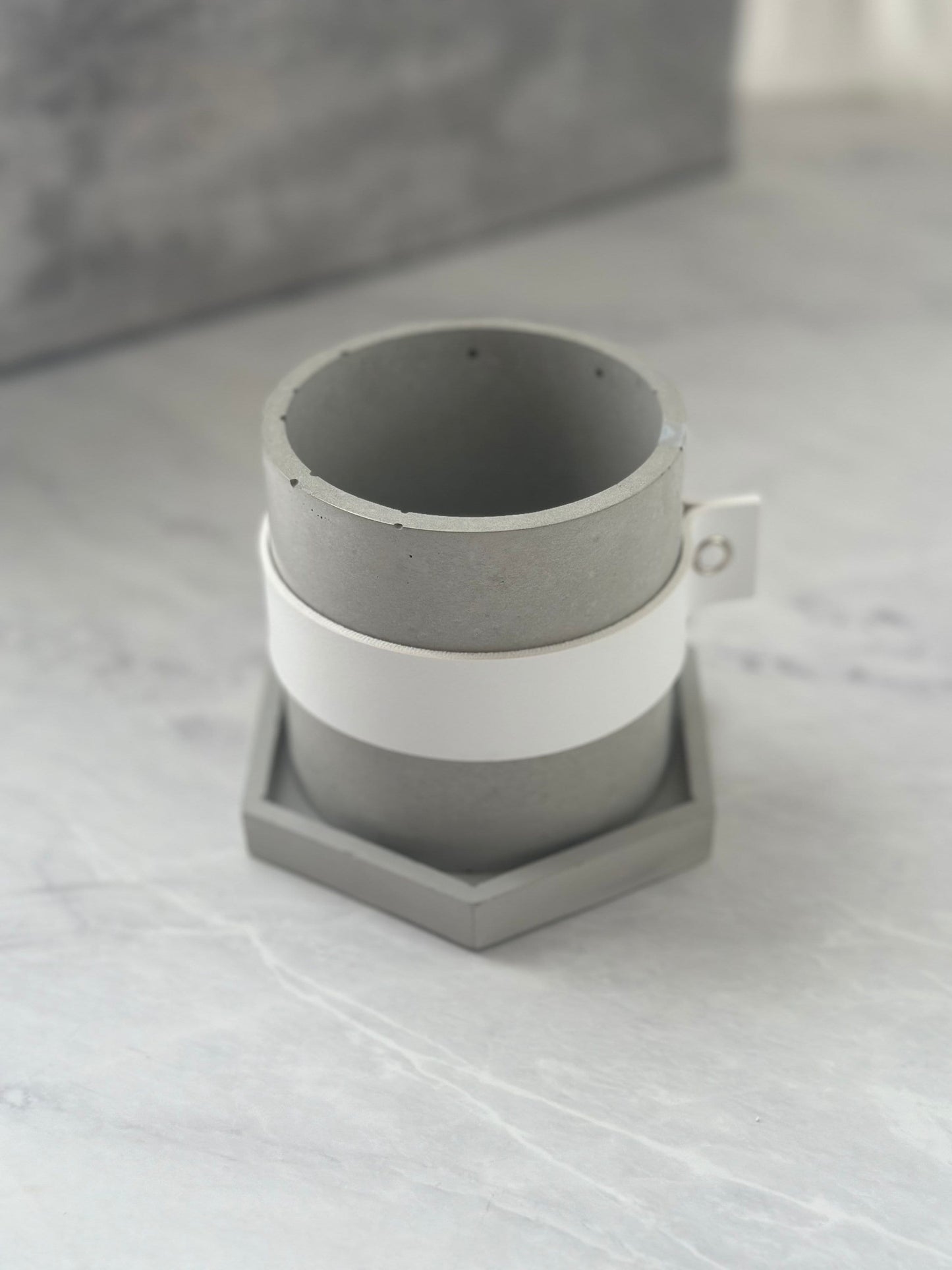Hexagon Concrete Trinket Dish