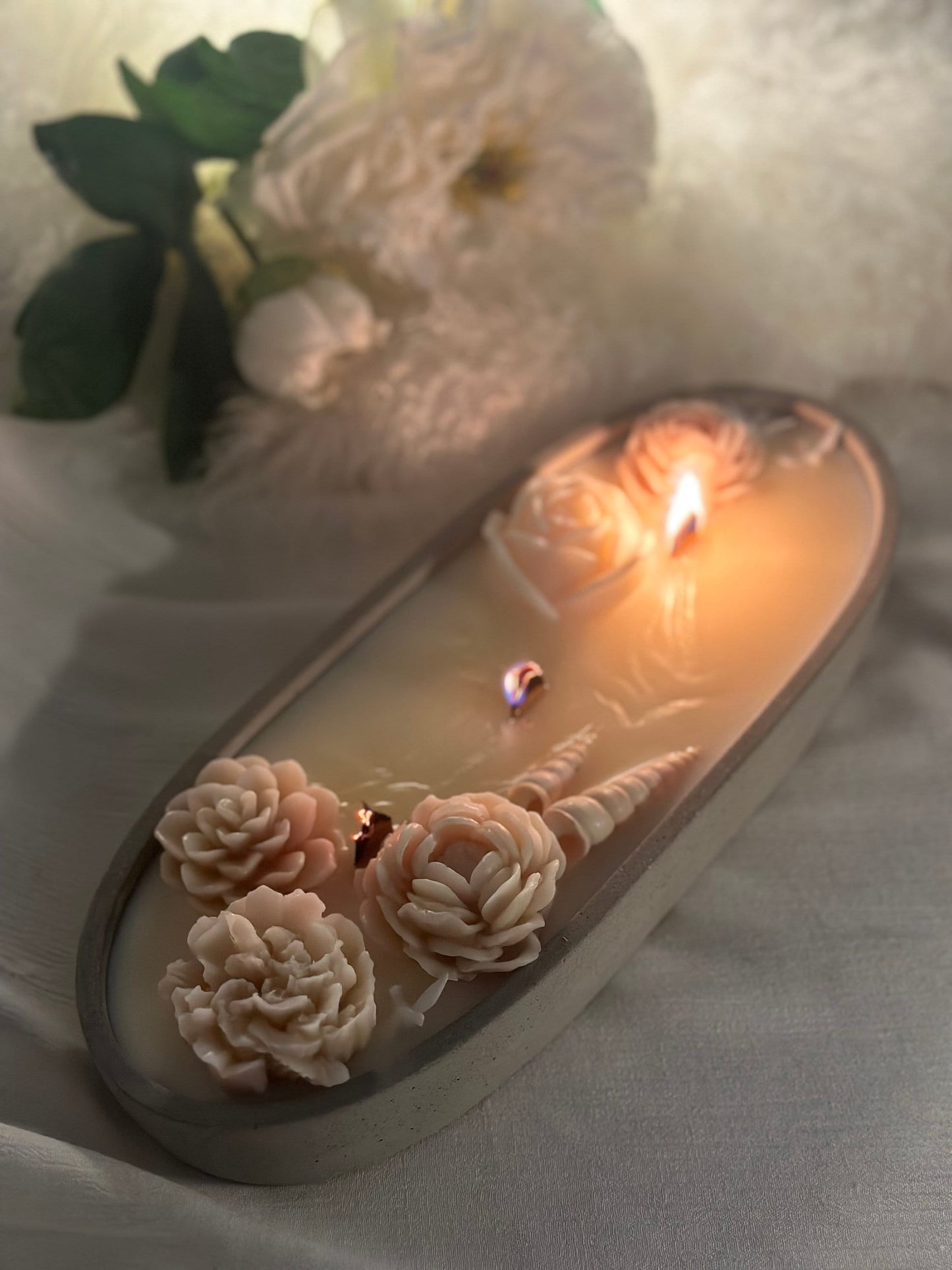 Centerpiece Flower Soy Candle